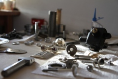Reparatur der Lederschärfmaschine